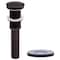 Novatto BLU Glass Vessel Bathroom Sink Set, Oil Rubbed Bronze TIG-8025ORB - alternate 4